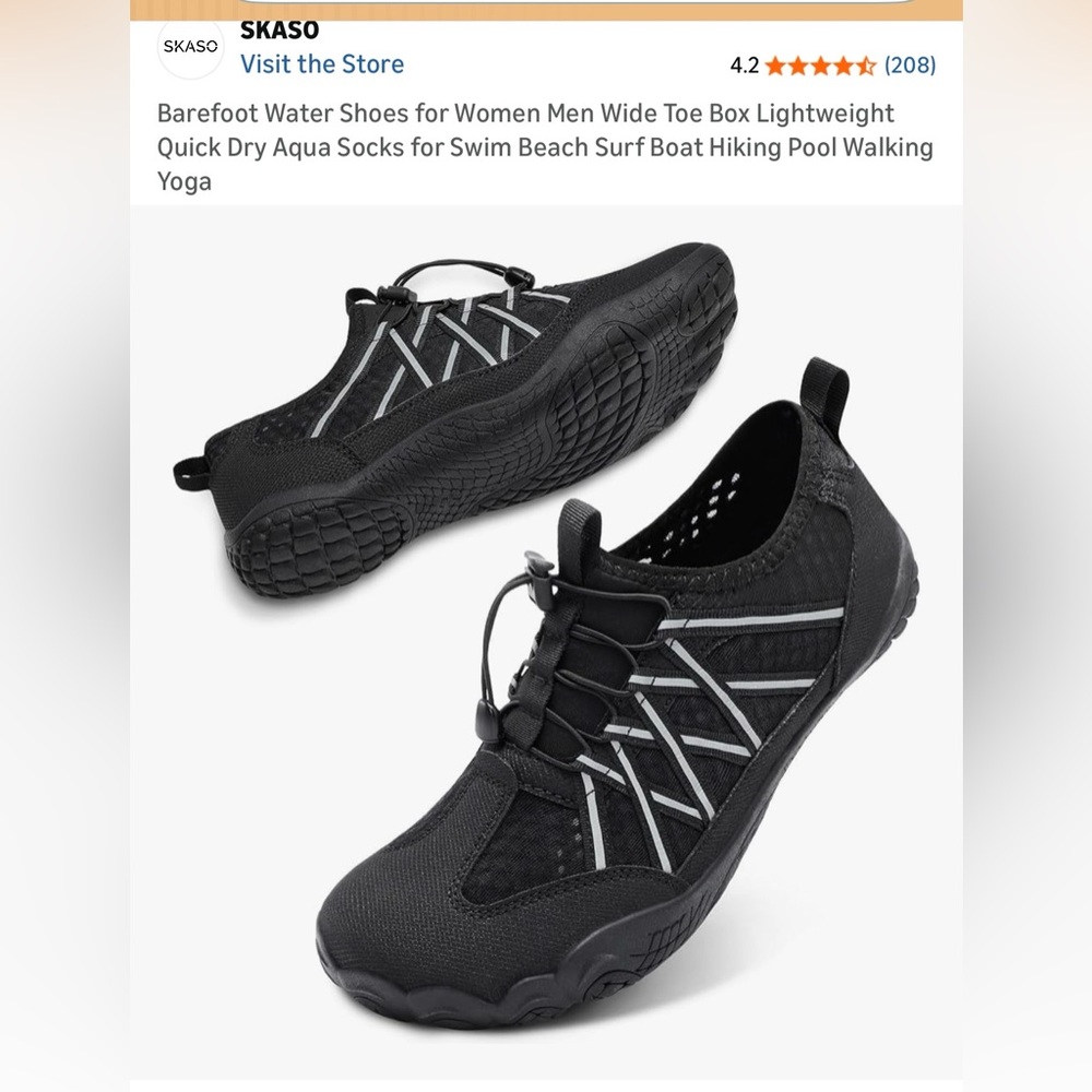 SKASO : Unisex Adult Water Shoes (39) Men’s  6.5- 7, Women’s 8-8.5 NWOT